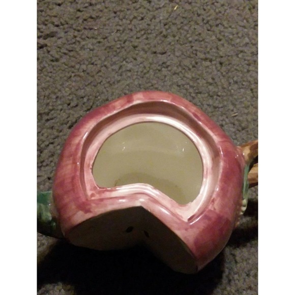 Takahashi Apple Teapot Hand Painted Collectible - Picture 7 of 8